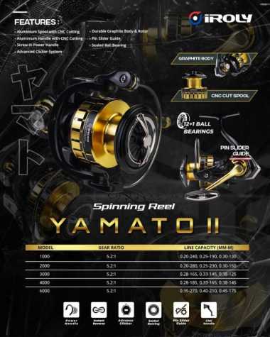 Reel Spinning Iroly Yamato II Power Handle 2000