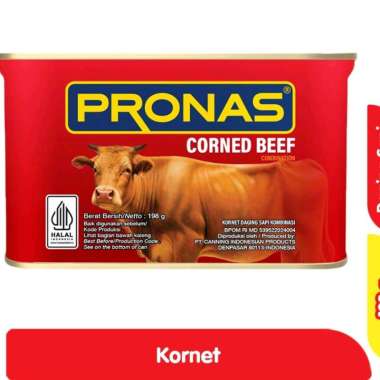 Pronas kornet daging sapi kaleng 198 gr