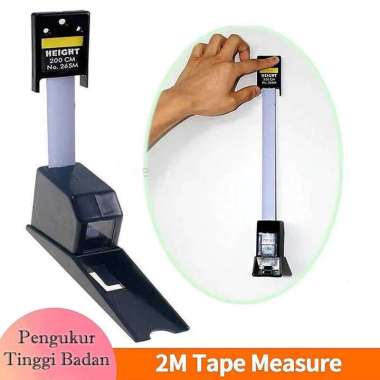 SHUNMAII Meteran Pengukur Tinggi Badan Portable Tape Measure Height 2M SMP2 Meteran Tukang Paling Ka