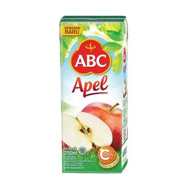 ABC jus jeruk / leci / mangga / jambu / apel / sirsak 250 ml apel