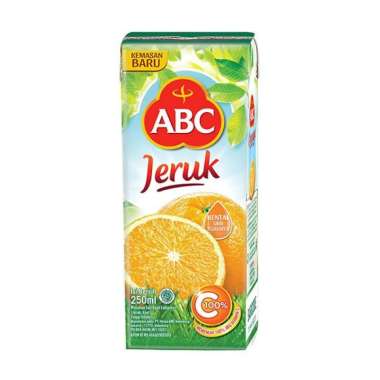 ABC jus jeruk / leci / mangga / jambu / apel / sirsak 250 ml jeruk