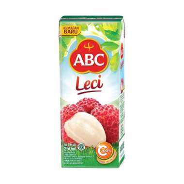 ABC jus jeruk / leci / mangga / jambu / apel / sirsak 250 ml leci