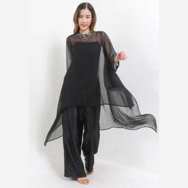 LUIRE by Raden Sirait Setcel Blouse Kika Wanita L Black