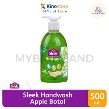 Sleek Hand Wash Antibacterial | Sabun Cuci Tangan Varian Buah | Pouch | Botol Sleek HW Apple Botol 5