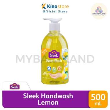 Sleek Hand Wash Antibacterial | Sabun Cuci Tangan Varian Buah | Pouch | Botol Sleek HW Lemon Botol 5