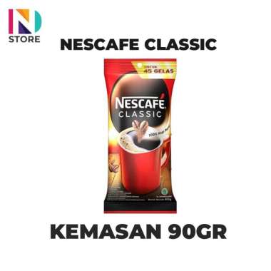 Nescafe Classic Sachet Bag 45gr/90gr Kopi Bubuk/Kopi Instan Nescafe Classic 90gr