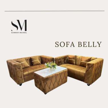 SOFA BELLY 2 + 2 + MEJA HPL