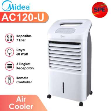 AIR COOLER MIDEA KAPASITAS 7 LITER AC120-U / AC120U GARANSI RESMI (MEDAN)