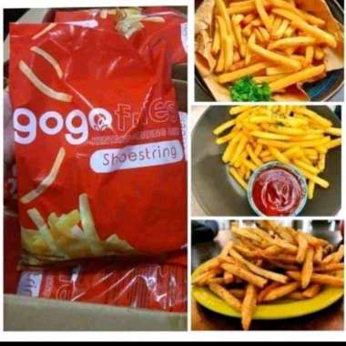 gogo fries shoestring 1 kg / kentang goreng beku gogo fries