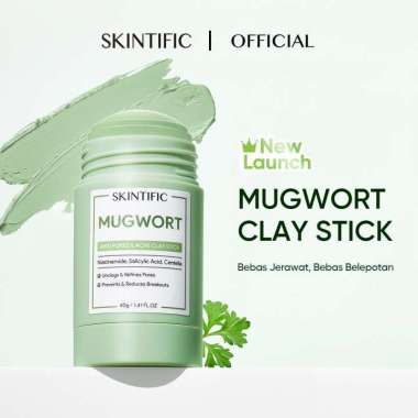 WHS - SKINTIFIC Mugwort Acne Clay Stick 40g Skintific Mugwort Clay Mask Stick