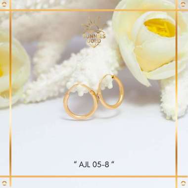 ANTING BAYI MODEL GIPSY POLOSAN SIMPLE TERBARU EMAS MUDA EMAS ASLI KADAR 6K (300) & 8K (375) KODE AJ