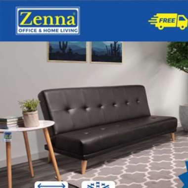 Zenna sofa bed sierra abu / sofa tempat tidur / sofa lipat/sofabed OSCAR HITAM 160