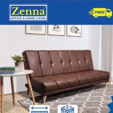 Zenna sofa bed sierra abu / sofa tempat tidur / sofa lipat/sofabed OSCAR COKLAT 160