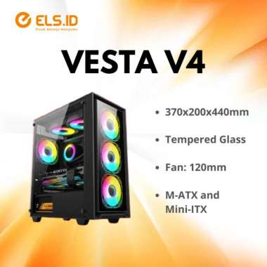 Enlight Infinity Vesta V4 Casing PC 3x Fan RGB