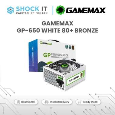 GAMEMAX 650W 80+ Bronze - WHITE EDITION PSU GP-650