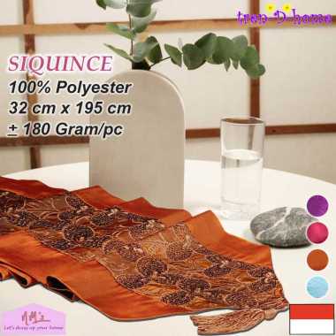 Tren-D-home taplak meja makan kulkas buffet table runner panjang 32 cm x 195 cm aesthetic motif mode