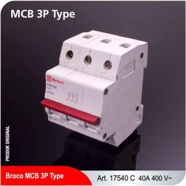Broco Electrical 17540C MCB 3 PHASE 40A