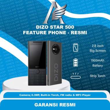 DIZO Star 500 Feature Phone Garansi Resmi Black