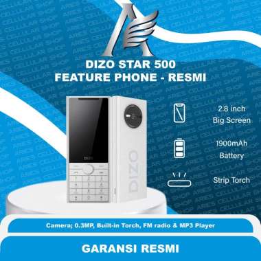 DIZO Star 500 Feature Phone Garansi Resmi Silver