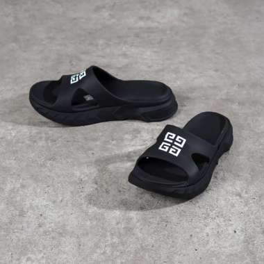 Sandal GIVENCHY 4G SLINDER BLACK RUBBER SANDAL 100% ORIGINAL 40