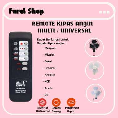 Remote Kipas Angin Universal RM99 + ID Semua Merk