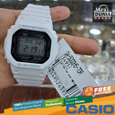 JAM TANGAN PRIA CASIO DIGITAL ORIGINAL RUBBER WHITE HERITAGE G-SHOCK GW 5000HS 7D GSHOCK GW-5000HS-7
