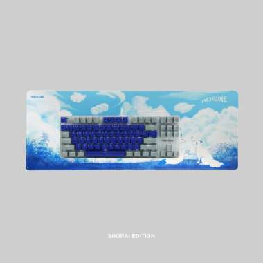 Rexus New Ayaka Series - Bundling Keyboard Gaming TKL & Mousepad Shorai Merah