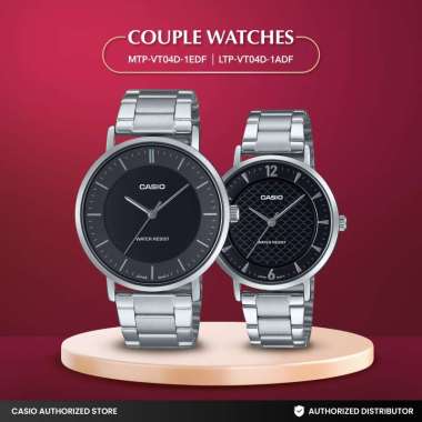 Jam tangan Couple Casio Analog MTP-VT04D-1EDFxLTP-VT04D-1ADF
