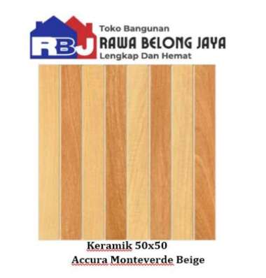 Keramik 50x50 Accura Monteverde Beige / Keramik Lantai