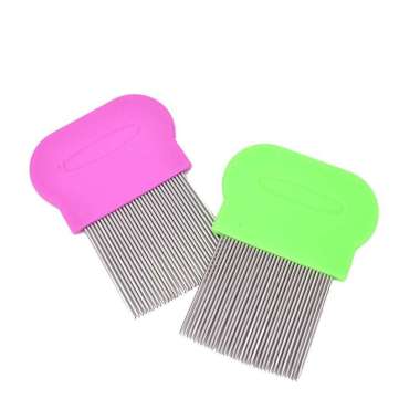 Sisir Kutu Rambut Serit Telur Ketombe Suri Non Gagang Mini Lice Comb Stainless Steel