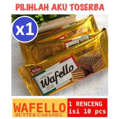 Roma Wafello Butter Caramel RENCENG - (HARGA 1 RENCENG )