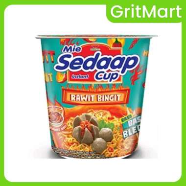 Sedaap Cup Mi Instan Rawit Bingit Baso Bleduk 77 gr