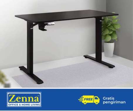 Zenna Meja Gaming Electric / Elektrik / Meja Adjustable / Meja Komputer SIZE B RAKIT