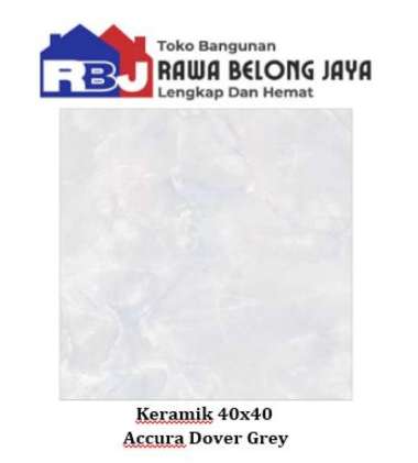 Keramik 40x40 Keramik Lantai Glossy Accura Dover GREY