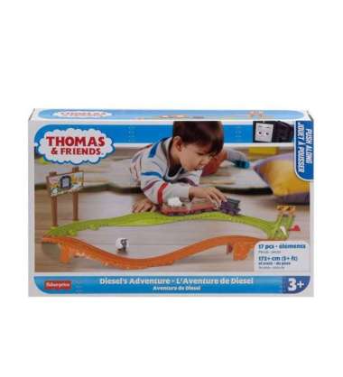 Fisher Price Thomas & Friends Diesel's Adventure Plastic Push Along Playset HXK03 HXJ90