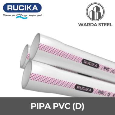Pipa PVC 2" D 1 Meter RUCIKA - Potongan Meteran Paralon Pralon Air Standard 2 Inch