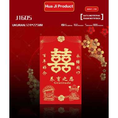 Angpao Nikah Jumbo Angpau Fuk Jombo Kertas Amplop Hongbao Wedding Uang Susu Pernikahan Shuang Xi ASU