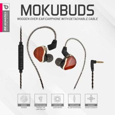 Earphone dbE Acoustics Mokubuds Wooden Over-Ear IEM