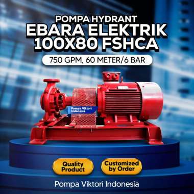 Pompa Hydrant Ebara Elektrik 100x80 FSHA 750 GPM 6 Bar