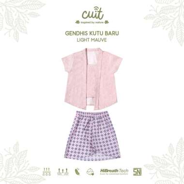 CUIT Gendhis Kutubaru Motif Batik Setelan Anak Perempuan 3-10 Tahun 7-8 Tahun Light Mauve