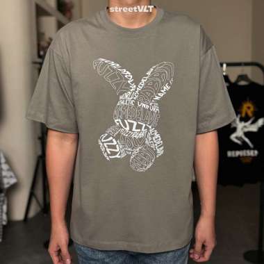Jual Adlv Halftone Dot Layer Fuzzy Rabbit Short Sleeve T