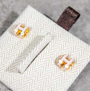 Anting HERMES MINI POP H PINK EARINGS 100% ORIGINAL