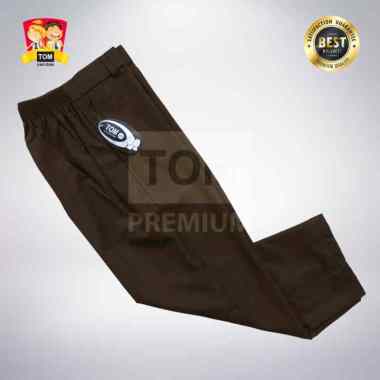Seragam TOM - Celana SD Panjang Karet Pramuka Coklat No 34