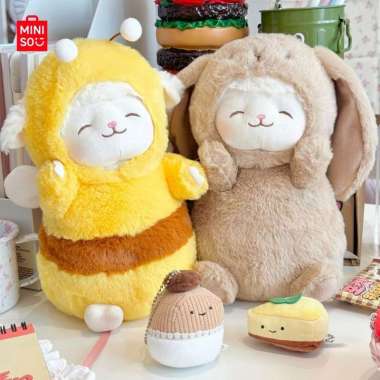 MINISO Mainan Mewah Boneka Doll Plush Toys Lamb Baa Series 10 inch Boneka Domba Hadiah Liburan Bee