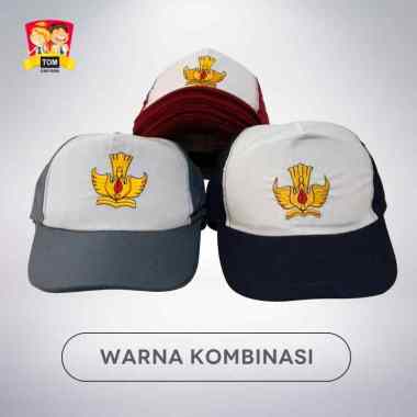 Seragam TOM - Topi Sekolah Bordir SMA Kombinasi