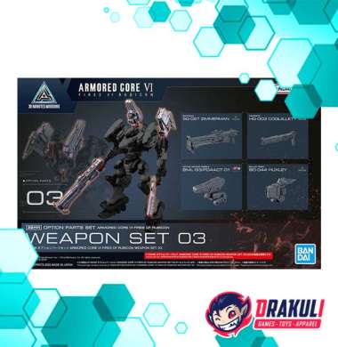 BANDAI Plamo 30MM Option Parts Set Armored Core Fires Of Rubicon Weapon Set 03