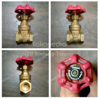 Stop Kran Putar Kuningan Onda Gate Valve 1/2" Inch