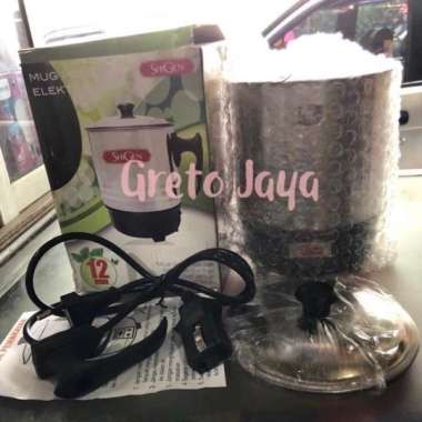 Pemanas Air Teko Mug Listrik Elektrik Heating Stainless Stenlis Stenliss Electric Not Specified