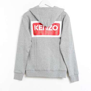 Hoodie KENZO SQUARE RED GREY ZIP HOODIE 100% ORIGINAL XL