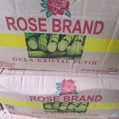 Gula/Gula pasir/Gula rose brand/Rose brand/Gula rose brand 1 karton isi 20
